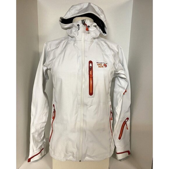 Mountain Hardware Women's Snow Sports Hood GTX Shell Jacket WhiteMedium
